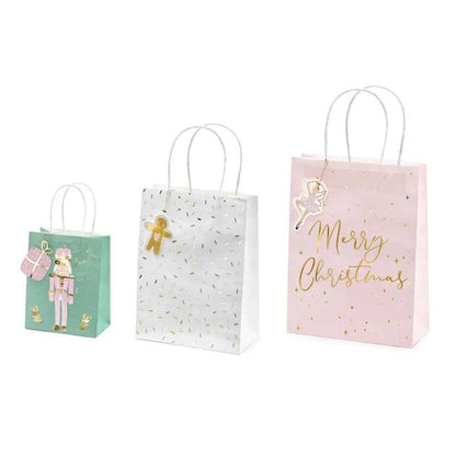 Bolsas de Regalo de Navidad Surtidas (Pack 3 uds) - NAROSA SWEET PARTY