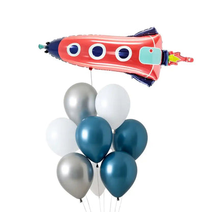 Bouquet Globos Espacial – Personalizable y Helio - Narosa Sweet Party Barcelona