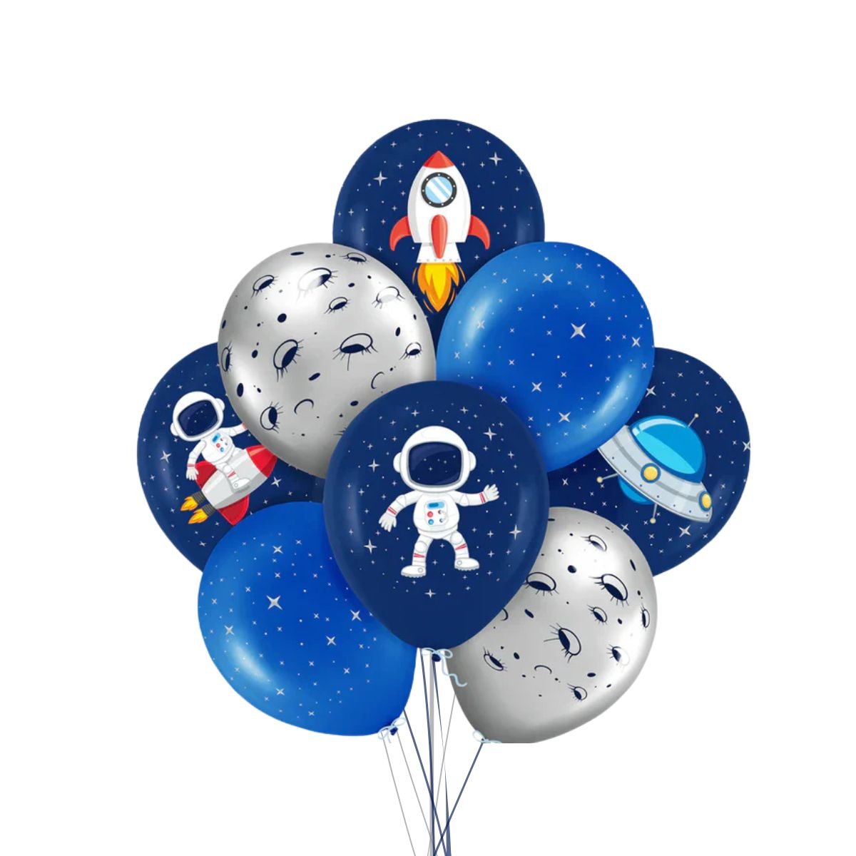 Bouquet de Globos con Helio Fiesta Espacial – Personalizable - NAROSA SWEET PARTY