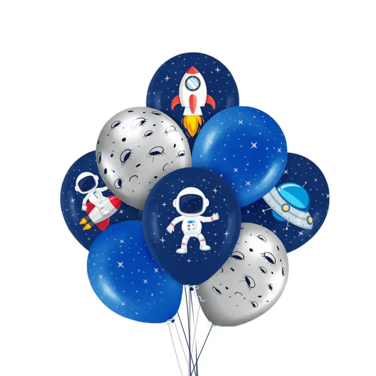 Bouquet Globos Espacial – Personalizable y Helio - Narosa Sweet Party Barcelona