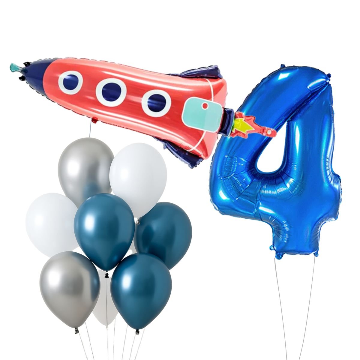 Bouquet de Globos con Helio Fiesta Espacial – Personalizable - NAROSA SWEET PARTY