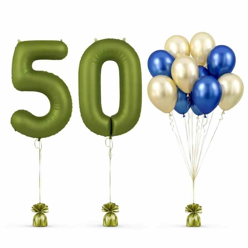 Bouquet Globo Número 86 cm Matte + 10 Globos Látex Bio - NAROSA SWEET PARTY