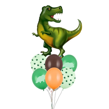 Bouquet Globos Dinosaurio – Globo Principal + 6 Globos Biodegradables – 2 Diseños a Elegir - NAROSA SWEET PARTY