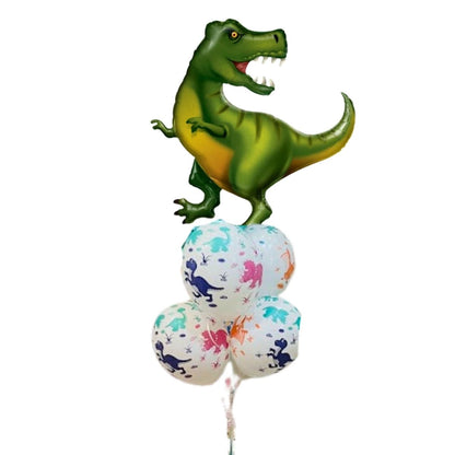 Bouquet Globos Dinosaurio – Globo Principal + 6 Globos Biodegradables – 2 Diseños a Elegir - NAROSA SWEET PARTY