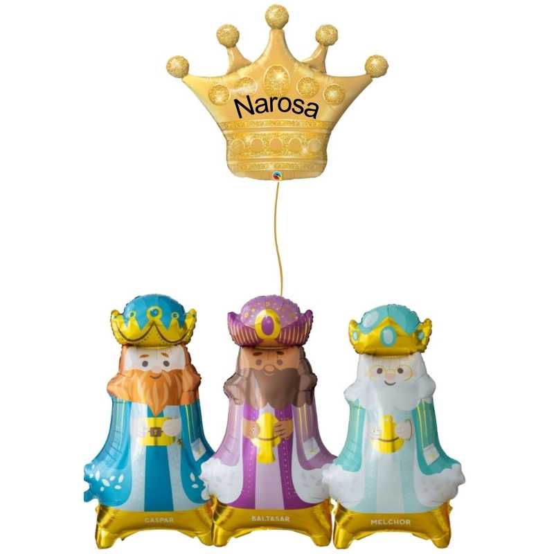 Bouquet Reyes Magos + Corona 104 cm Personalizada. - NAROSA SWEET PARTY