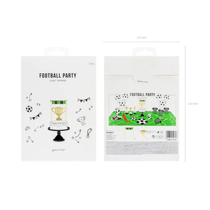 Cake Topper Fútbol – Set x2 Diseños Variados (15,5–20 cm) - NAROSA SWEET PARTY