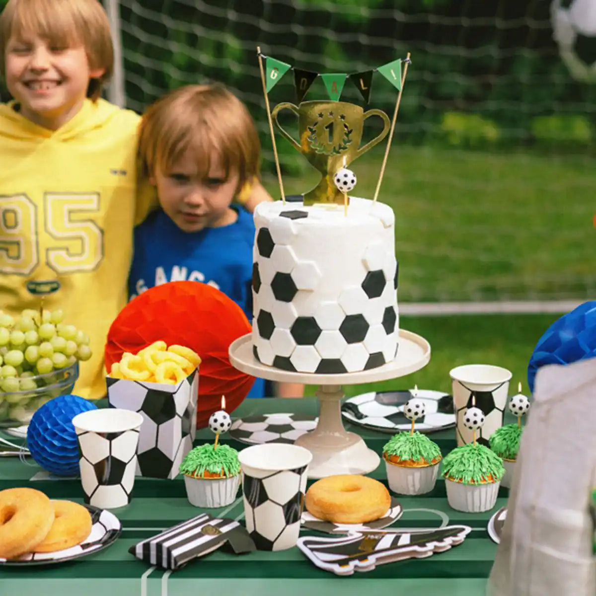 Cake Topper Fútbol – Set x2 Diseños Variados (15,5–20 cm) - NAROSA SWEET PARTY