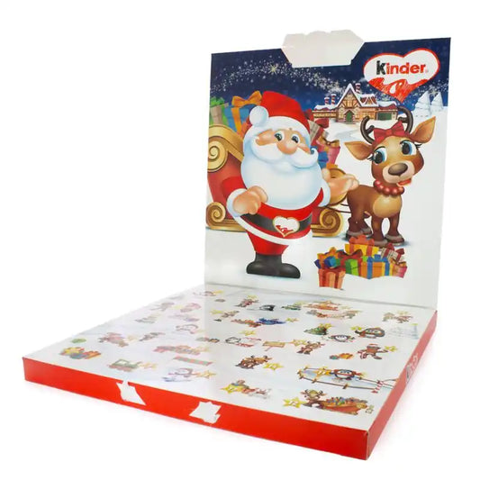 Calendario de Adviento Caja Cuadrada Papá Noel y Reno - Narosa Sweet Party Barcelona