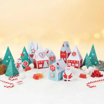 Calendario de Adviento Casas de Papel para Montar (24 uds) - Narosa Sweet Party Barcelona