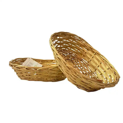 Cesta de Mimbre Dorada o Plateada 20 x 15 cm - Narosa Sweet Party Barcelona