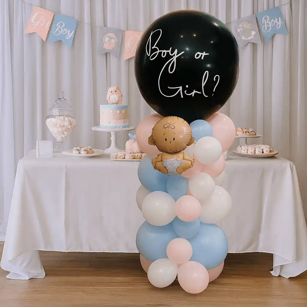 Mini Columna de Revelación de Género - Globo Sorpresa - Narosa Sweet Party Barcelona