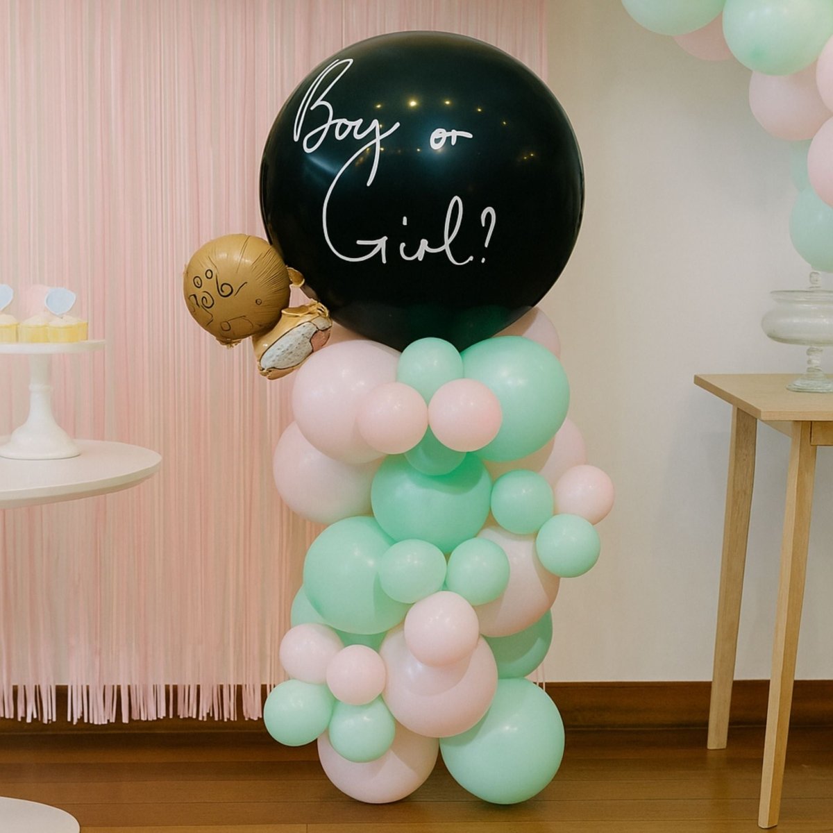 Columna de Globos Revelación de Género Sorpresa– 1,5 m - NAROSA SWEET PARTY