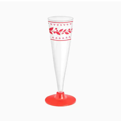 Copa de Cava Navidad 140cc con Diseño de Acebo - Narosa Sweet Party Barcelona