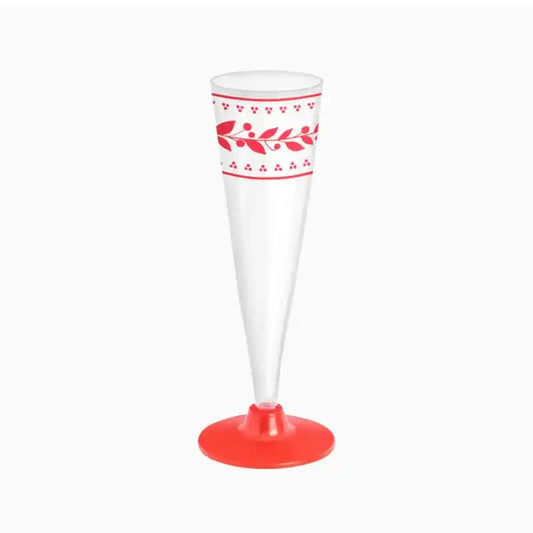 Copa de Cava Navidad 140cc con Diseño de Acebo - Narosa Sweet Party Barcelona