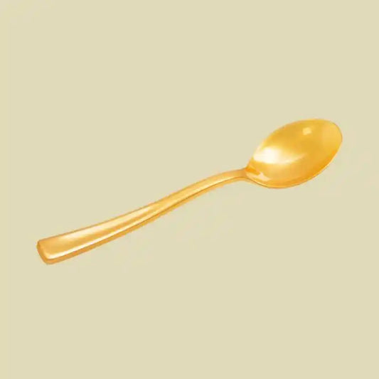 Cucharitas Reutilizables Reutilizable Oro 12,5 cm (12 uds) - NAROSA SWEET PARTY