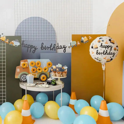 Cupcake Toppers Vehículos de Construcción – Set x6 (4–7 cm) - Narosa Sweet Party Barcelona