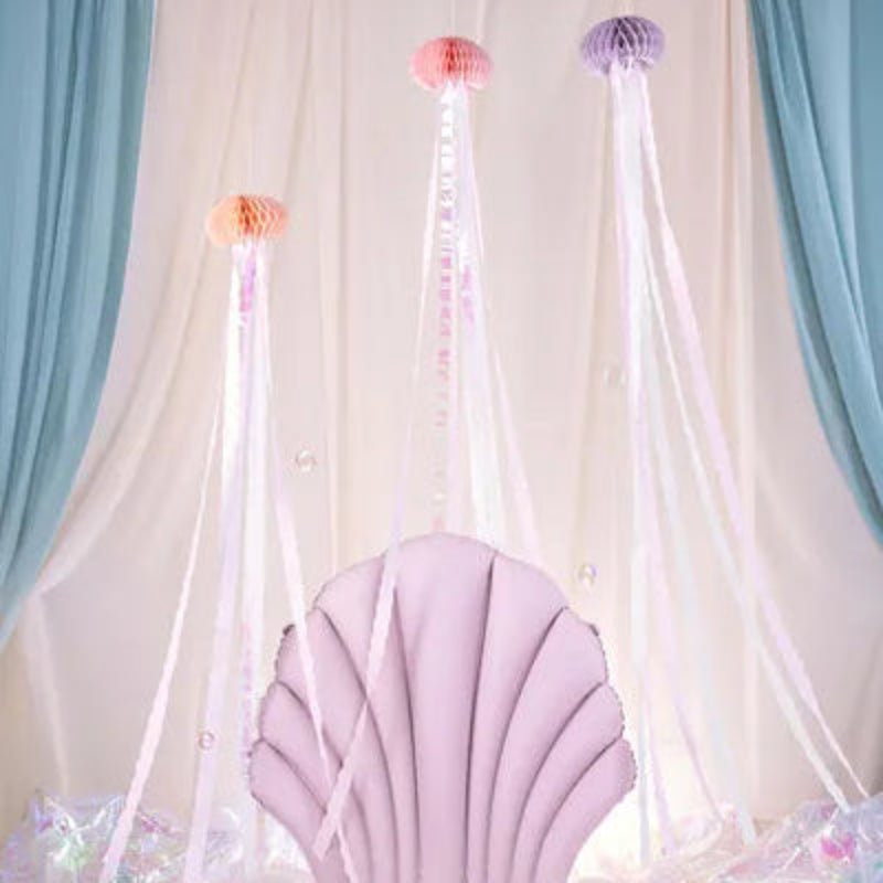 Decoración de papel de seda Medusa, mix, 15,5 x 157 cm (3 uds.) - NAROSA SWEET PARTY
