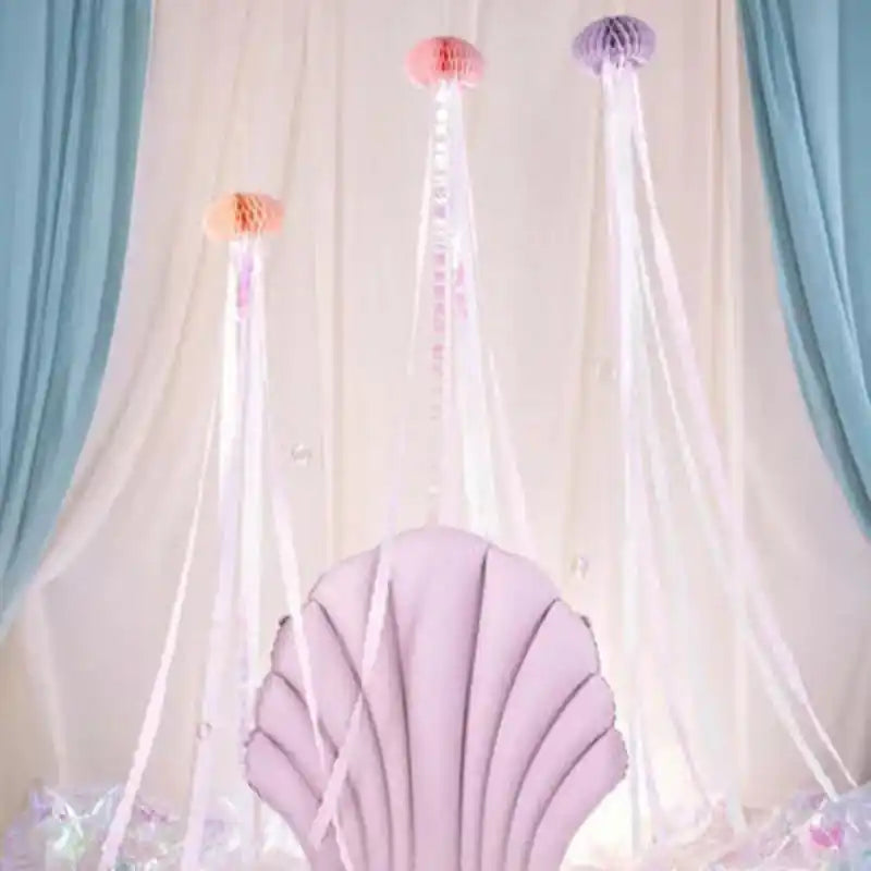 Decoración de papel de seda Medusa, mix, 15,5 x 157 cm (3 uds.) - NAROSA SWEET PARTY