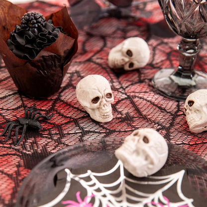 Decoración Halloween calaveras, 5 x 4 cm, 12 uds. - NAROSA SWEET PARTY
