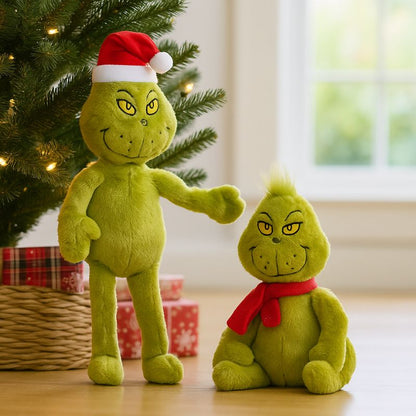 El Grinch 40 cm con Gorro o Bufanda – Muñeco Navideño - NAROSA SWEET PARTY