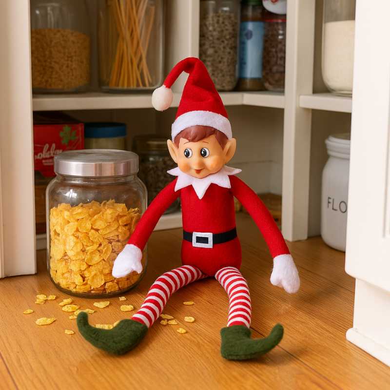 Elfie el Elfo de Navidad con cuerpo flexible 30 cm