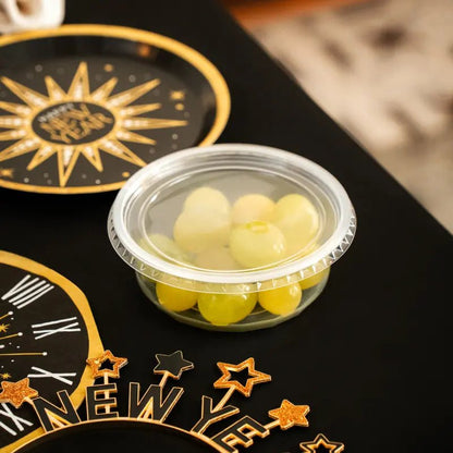 Envase Uvas Plástico Transparente PP Reutilizables Ø 11.6 cm con Tapa - NAROSA SWEET PARTY