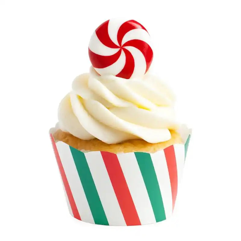 Envoltorios para Cupcakes Rojo y Verde (6 uds) - NAROSA SWEET PARTY