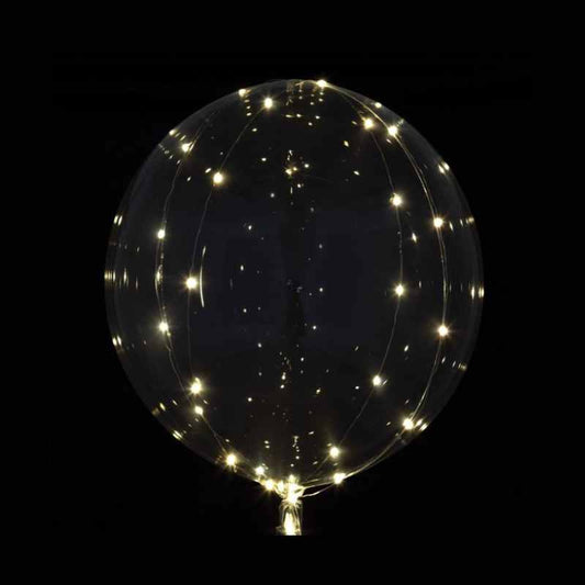 Globo Burbuja Transparente con Luces LED Blancas 45 cm - NAROSA SWEET PARTY