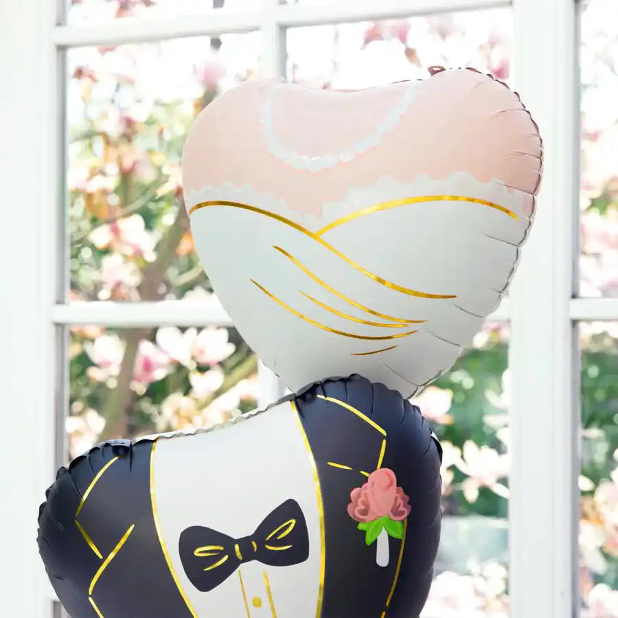 Globo Corazón Novia 45 cm – Apto Aire o Helio - NAROSA SWEET PARTY