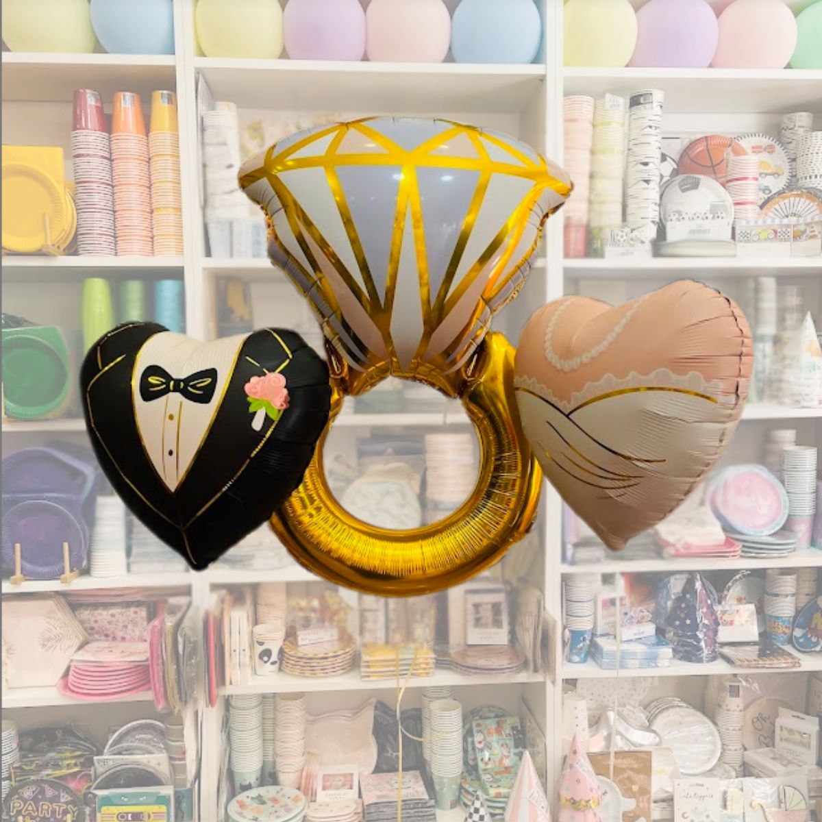 Globo Corazón Novio 45 cm – Apto Aire o Helio – Boda o Despedida - NAROSA SWEET PARTY
