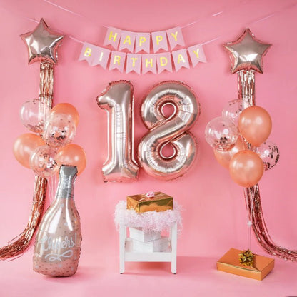 Globo de aluminio Champagne Cheers 49x98 cm - NAROSA SWEET PARTY