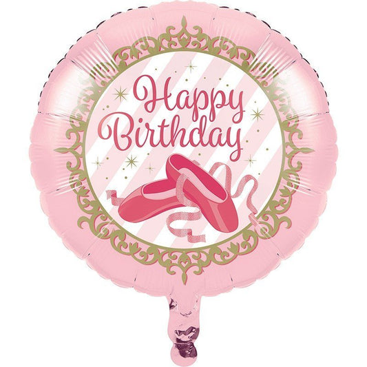 Globo Foil Ballet Rosa 45 cm – Apto Aire y Helio - NAROSA SWEET PARTY