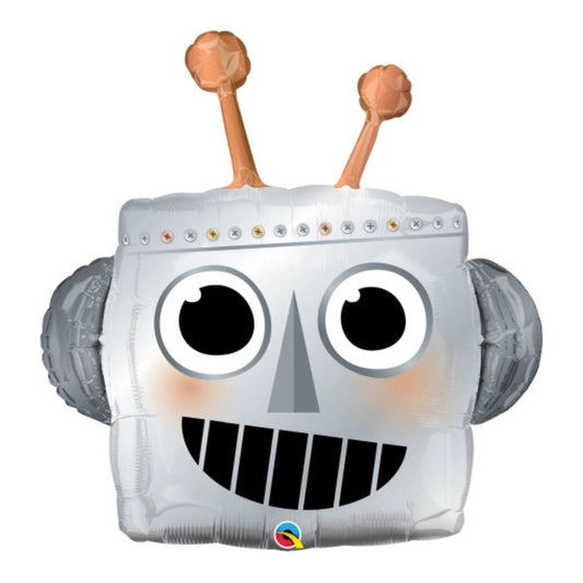 Globo Foil Cabeza de Robot 89 cm – Forma Divertida - NAROSA SWEET PARTY