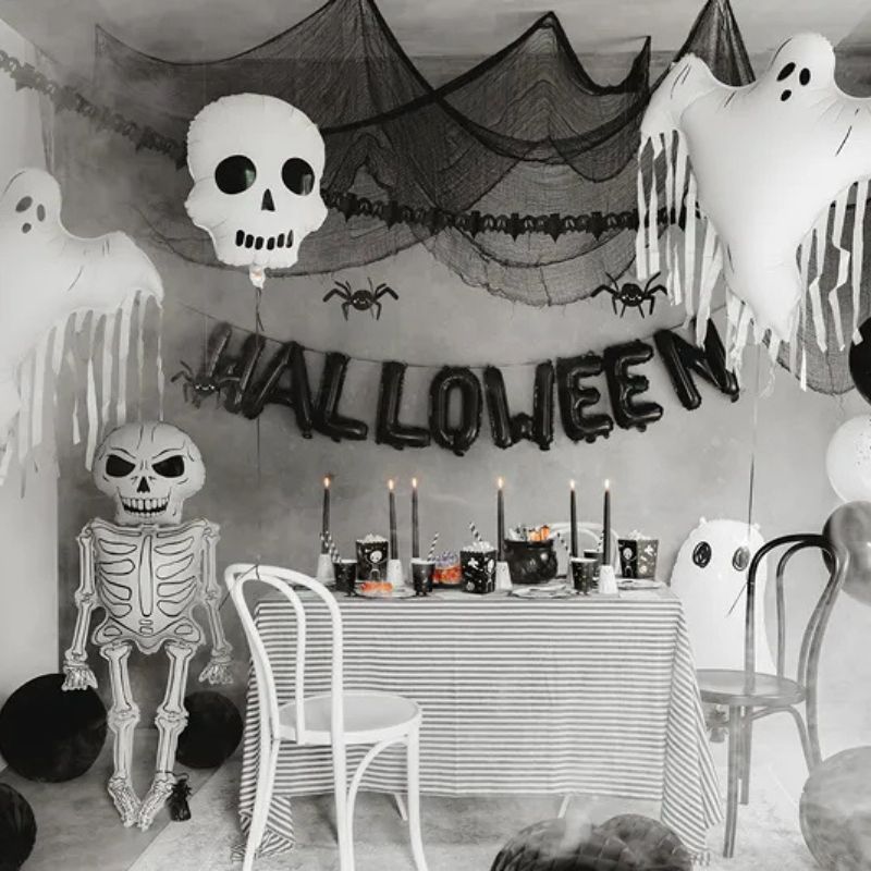 Globo Foil Calavera 36x41 cm – Apto para Aire o Helio - NAROSA SWEET PARTY