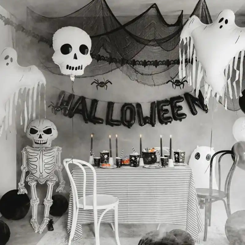 Globo Foil Calavera 36x41 cm – Apto para Aire o Helio - Narosa Sweet Party Barcelona