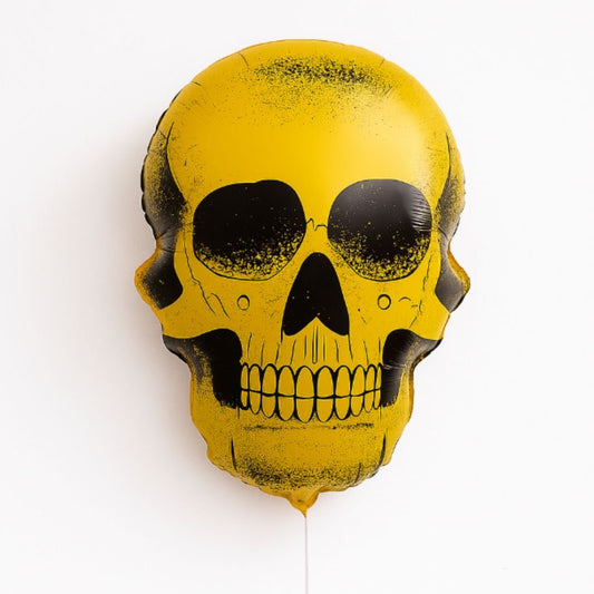 Globo Foil Calavera Dorada – 91 cm para Halloween - NAROSA SWEET PARTY