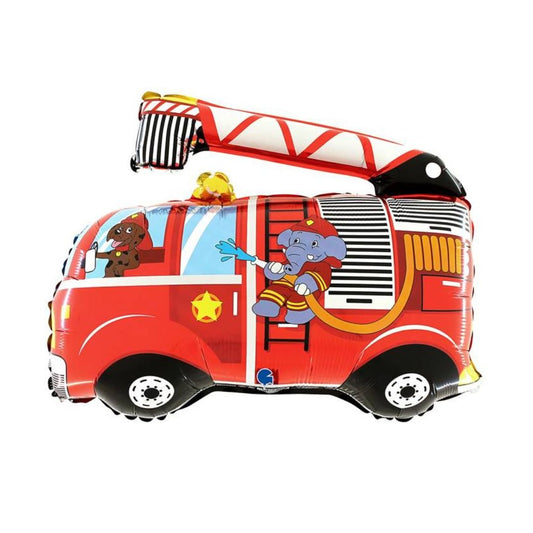 Globo Foil Camión de Bomberos – 76 cm Brillante - NAROSA SWEET PARTY
