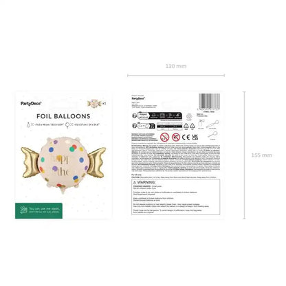 Globo Foil Candy Happy Birthday 61x37 cm – Apto Aire y Helio - NAROSA SWEET PARTY