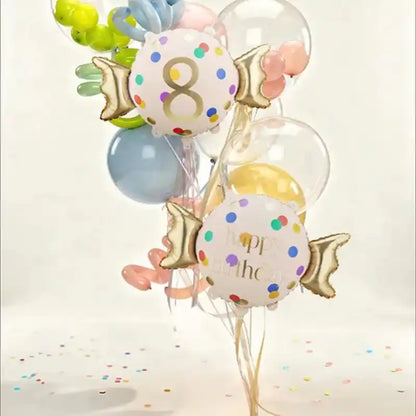 Globo Foil Candy Happy Birthday 61x37 cm – Apto Aire y Helio - NAROSA SWEET PARTY