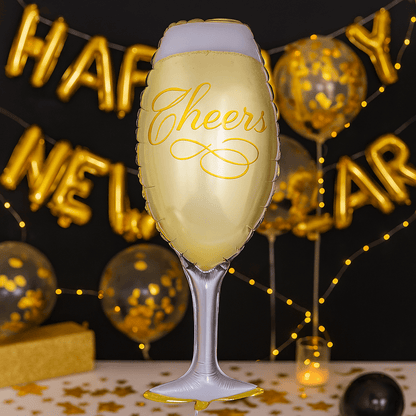 Globo Foil Copa de Champagne – 109 cm Elegante - NAROSA SWEET PARTY