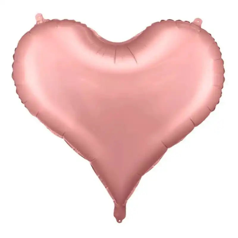 Globo Foil Corazón Rosa Claro Satinado 61x53 cm – Aire o Helio - NAROSA SWEET PARTY