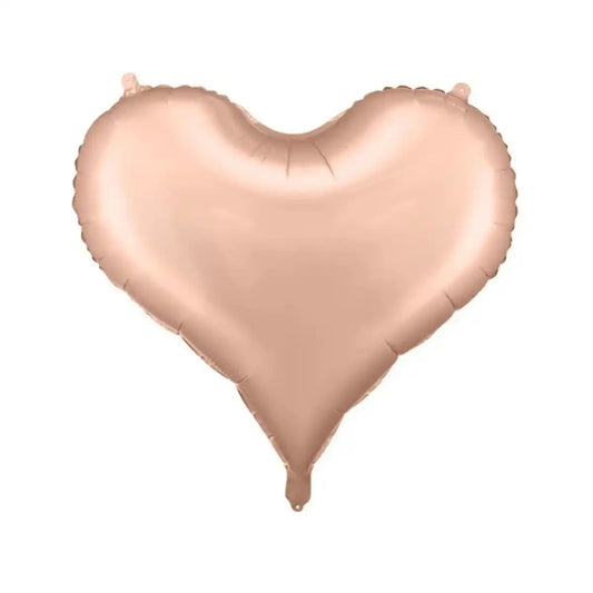 Globo Foil Corazón Rosa Gold 75x64.5 cm - Apto aire y helio - Narosa Sweet Party Barcelona