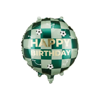Globo Foil Happy Birthday con Pelotas 35x35 cm – Apto para Aire o Helio - NAROSA SWEET PARTY