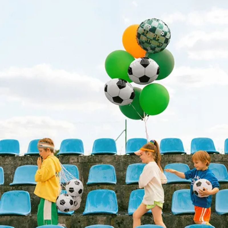 Globo Foil Happy Birthday con Pelotas 35x35 cm – Apto para Aire o Helio - NAROSA SWEET PARTY