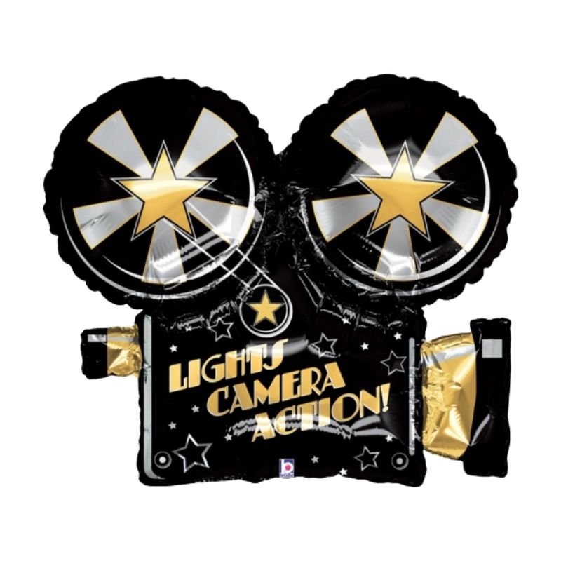 Globo foil “Lights, Camera, Action!” 81 cm – Grabo - NAROSA SWEET PARTY