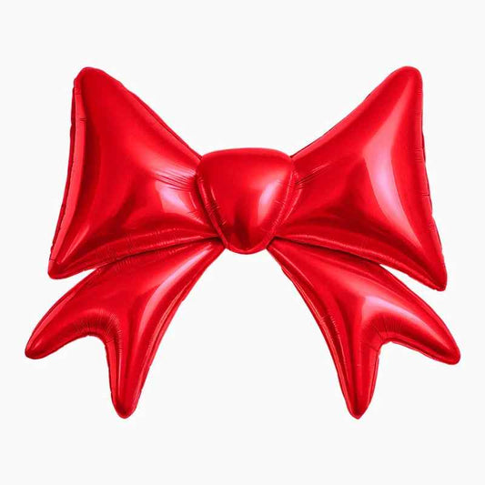 Globo Foil Mate XXL Navidad Lazo Rojo 111 x 91 cm - NAROSA SWEET PARTY