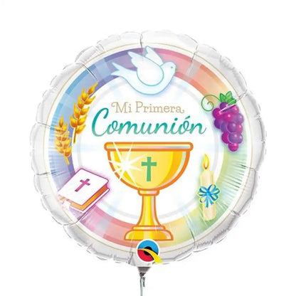 Globo Foil “Mi Primera Comunión Elements” – 45 cm Multicolor - Narosa Sweet Party Barcelona