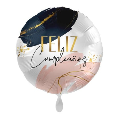 Globo Foil Modern Vibes – Feliz Cumpleaños 45 cm - NAROSA SWEET PARTY