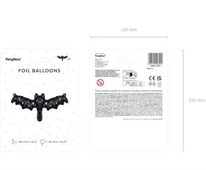 Globo Foil Murciélago Holográfico – 35×12 cm. No apto helio - NAROSA SWEET PARTY