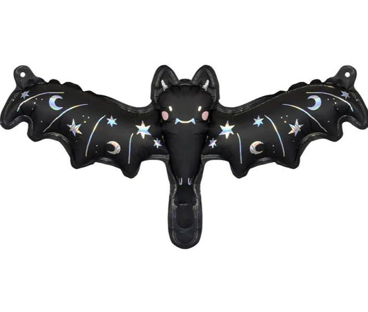 Globo Foil Murciélago Holográfico – 35×12 cm. No apto helio - NAROSA SWEET PARTY